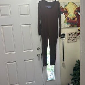 Brown color jumpsuit